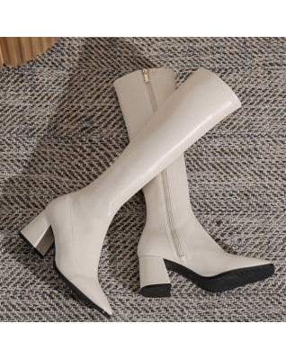 Winter Square Head Thick Heel Long Chivalry Modern Boots Fashion Over Knee Side Zipper High Heel Warm Shoe for Women Winter Square Head Thick Heel Long Chivalry Modern Boots Fashion Over Knee Side Zipper High Heel Warm Shoe for Women