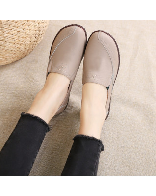 Retro Casual Loafers Women's Shoes 2023 Fashion British Style Shallow Mouth Comfortable Wear-resis tant Flats Shoes Spring Autumn Retro Casual Loafers Women's Shoes 2023 Fashion British Style Shallow Mouth Comfortable Wear-resis tant Flats Shoes Spring Autumn