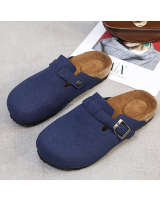 Concise Retro Outside Flat with Women's Slippers Mules Modern Sandals Buckle Shoes Strap Autumn Winter Concise Retro Outside Flat with Women's Slippers Mules Modern Sandals Buckle Shoes Strap Autumn Winter